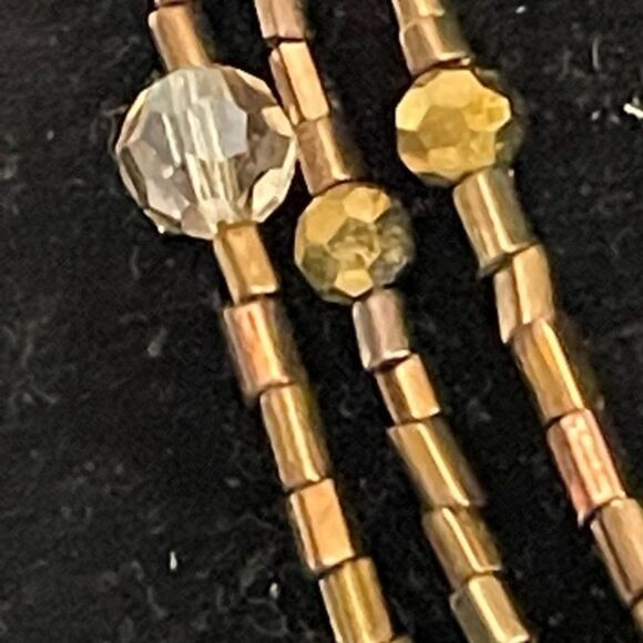 VINTAGE signed Cookie Lee 20” genuine crystal & glass beaded necklace - Picture 3 of 7